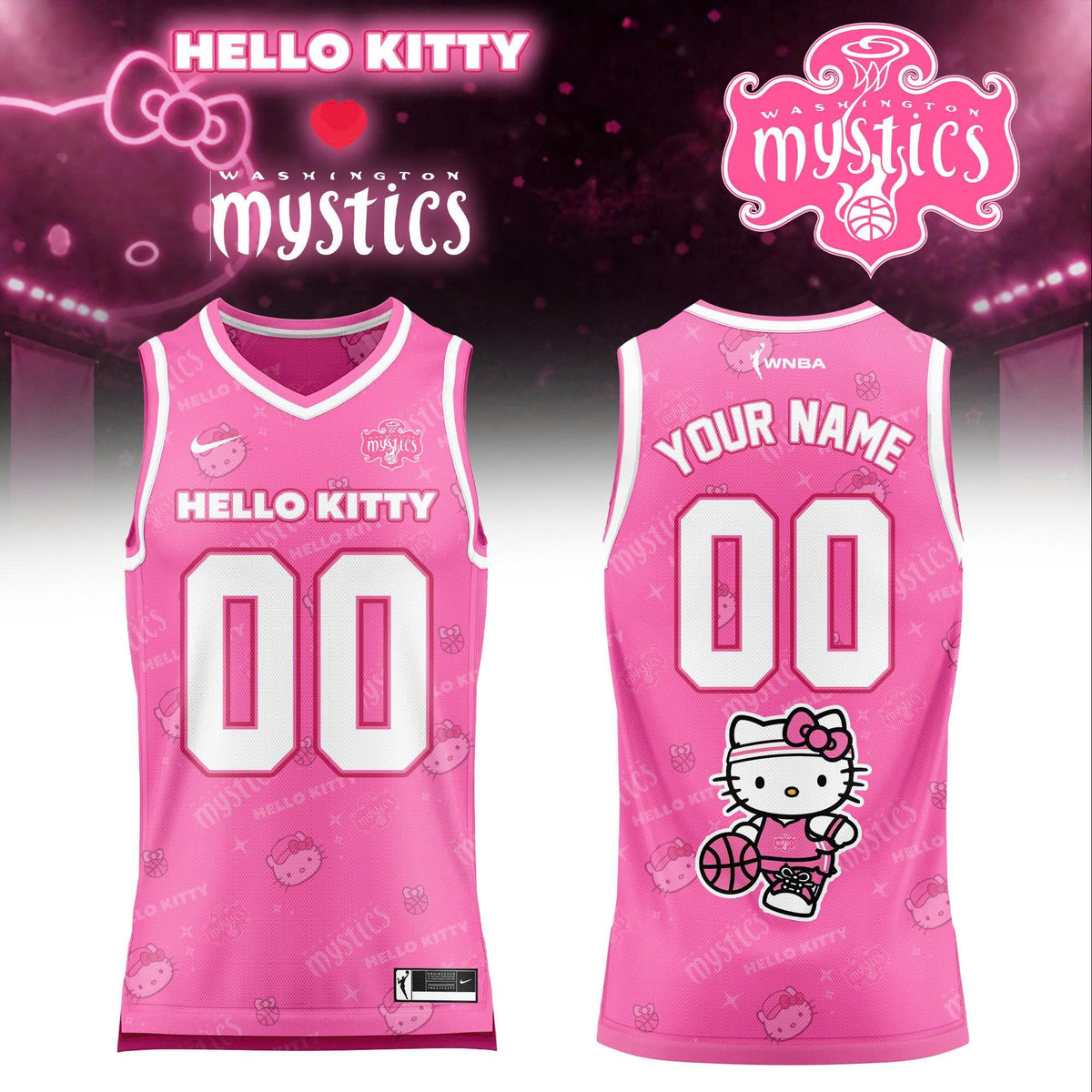 WNBA x Hello Kitty Game Day 2026 Limited Edition Basketball Jersey